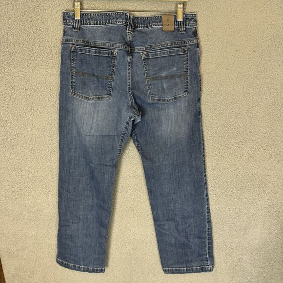 Prana Jeans Mens 33x28 Blue Denim Pockets‎ Outdoor Straight Cotton - Picture 3 of 9